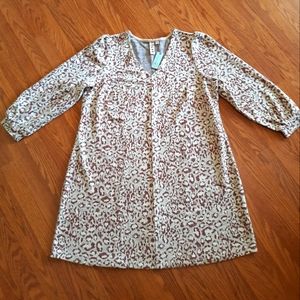 NWT Anthropologie Plus Dolan Leopard Dress